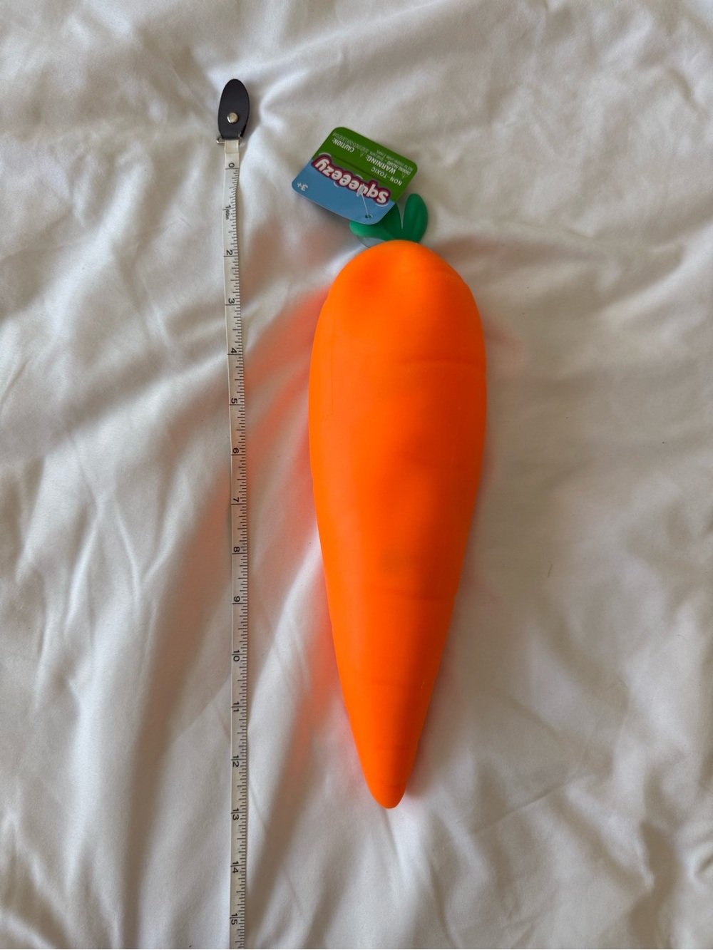 Squeezy Orange Carrot Squish Toy